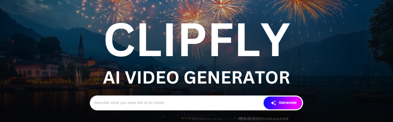 Clipfly AI Video Generator Banner