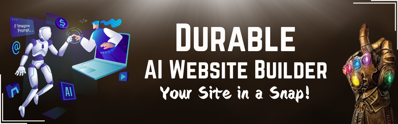 Durable AI Website Builder Banner