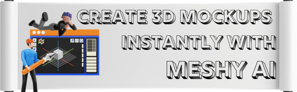 Meshy AI 3D Model Generator Banner